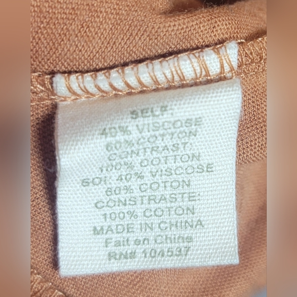 Anthropologie TINY Cardigan Rust Orange Size Small Boho Chic - Picture 5 of 5